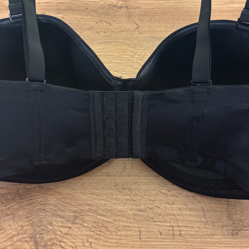 NWT WACOAL Red Carpet‎ Convertible Strapless Bra Black Women Size 38G Comfort - Picture 7 of 9